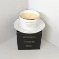 LUXURY CANDLES BY DANKOTUWA - LEMONGRASS/WHITE & GOLD. 