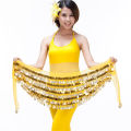 Heavy 5 Layers Coins Belt Belly Dance Costume Hip Scarf Wrap Waist Band India Dancer Multi Color Dancing Belt Hip Scarf. 