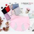 Authentic Girlswear Mall 1 Piece Imported Premium Women's Soft Cotton Breathable Underwear Period Panty Underwear Extended Leak-proof knitted Panties. 