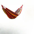 Outdoor anti rollover canvas hammock curved wooden stick duckbill hammock dormitory swing hammock double thick hammock.