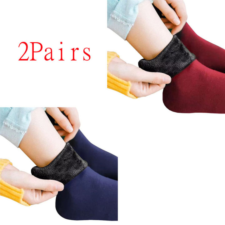 1/2/4pairs%20Winter%20Thermal%20Socks%20for%20Women%20Velvet%20Nylon%20Plush%20Fleece%20Lined%20-30%C2%B0C%20Warm%20Seamless%20Thicken%20Snow%20Socks%20Unisex%20-%20Image%207