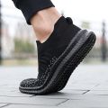 Men Shoes Breathable Men's Sneakers Comfortable Running Shoes Tenis Outdoor Slip On Walking Sneakers Sock Jogging Shoes. 