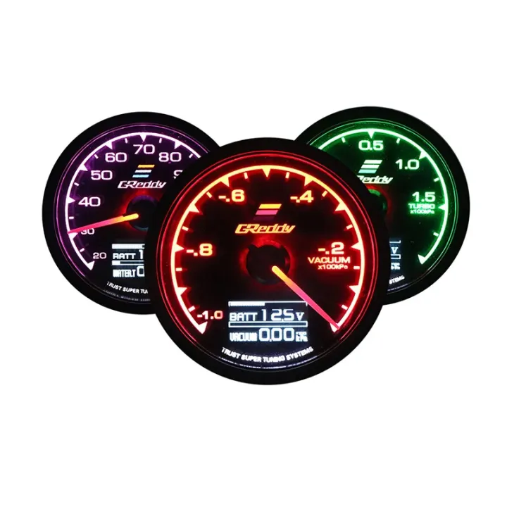 GReddi%20Boost%20Gauge%2062mm%202.5%20Inch%207%20Colors%20LCD%20Display%20Turbo%20Oil%20Pressure%20RPM%20Water%20Temp%20Tachometer%20Racing%20Meter%20With%20Sensor%20-%20Image%206
