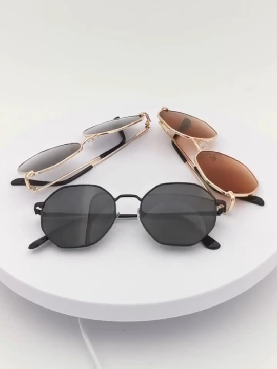 Eldorado Luxury Square Sunglasses Men Women Rectangle Metal Frame Punk Style | Punk Rectangle Sunglasses Men Women