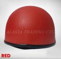 Open face bike cap helmet for men & women- Black, Red, Blue. 