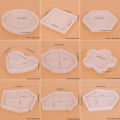 Tray Coaster Silicone Mold DIY Geometric Round Square Heart Hexagon Coaster Storage Plate Epoxy Resin Mold Home Decor. 