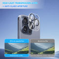 Camera Lens Film For iPhone 16/16 Plus/16 Pro/16 Pro Max One Piece Full Coverage Full Lens Protectio, 9H Glass Len. 
