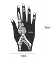 3 pcs Mehindi henna sticker waterproof reusable bridal party stencil(স্টক থাকা সাপেক্ষে ডিজাইন পরিবর্তন হতে পারে). 