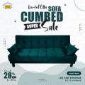 Sofa Com bed-wooden sofa cum bed-High Quality sofa cum bed  with Two Cushion(Multicolor). 