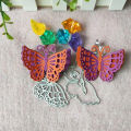 Love Flower Metal Cutting Die Keychain Shaker Heart Paper Key Chain Scrapbook Paper Craft Card Punch Art Knife Cutter. 