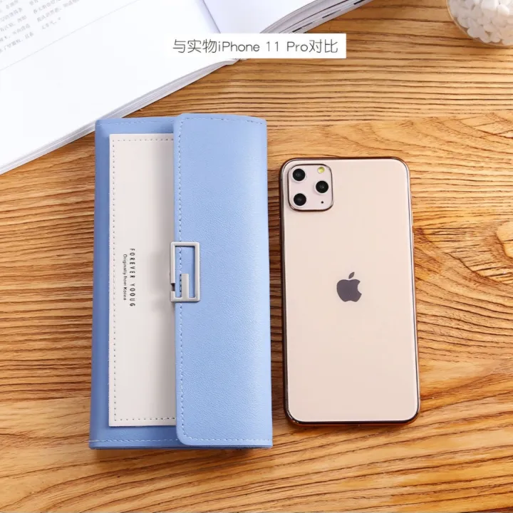 New%20Korean%20Style%20Women's%20Wallet%20Women's%20Clutch%20Long%20Wallet%20Buckle%20Multi-Card%20Slot%20Coin%20Purse%20-%20Image%207