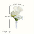 Wedding Accessories Bridegroom Bride Corsage Bridesmaid Sisters Wrist Flower Banquet Boudoir Hand Flower Imitation Calla Lily.