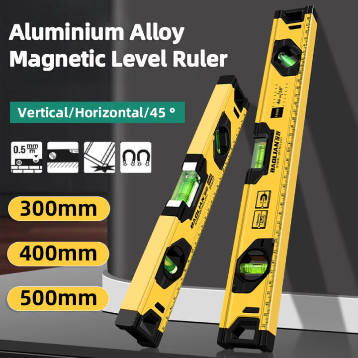 30/40/50cm High Precision Level Ruler Portable Magnetic Spirit Level ...