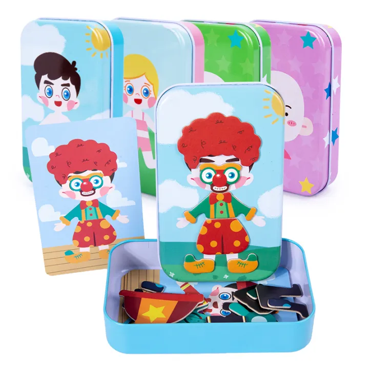 Magnetic%203D%20Puzzle%20Children%20Dress%20Up%20Change%20Facial%20Expression%20Game%20Iron%20Box%20Jigsaw%20Early%20Education%20Imagination%20Toys%20Girls%20%20-%20Image%206