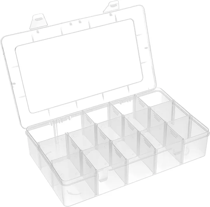 15%20Grids%20Clear%20Plastic%20Storage%20Box%20with%20Compartment,%20Craft%20Organizers%20and%20Storage,%20Transparent%20Jewelry%20Storage%20Box,%20Small%20Parts%20Organizer%20-%20Image%204