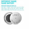 LR41 10 pcs Micro Alkaline Battery Coin/Button Cell Single Use for Model Same Size AG3 / LR41 / 192 / 392A / SR41 / LR736..