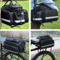 Bike 3 In 1 Waterproof Bicycle Trunk Bag MTB Road Bike Bag Large Capacity Travel Luggage Carrier Rear Seat Rack Panniers. 