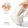 Platform Slippers Women Wedge Memory Foam TPR Non Slip Sole Warm Fuzzy Winter Durable Bedroom Shoes Cozy Comfort.