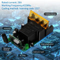 RF 433Mhz Smart Switch Wireless Remote Control Switch AC 75-220V 30A High Current Relay for Water Pump Motor Lights Door Access.