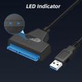 Tos302-portable USB 3.0 to SATA hard disk Converter Cable converter fast transmission support 2.5 inch external SSD hard disk drive adapter. 