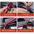 SEAMETAL Motorcycle Adjustable Handlebar Multi-functional Aluminum Alloy Thickened Balance Bar Motorcycle Waterproof Crossbar. 