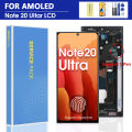 OLED Note 20 Ultra Display Screen Assembly for  Note20 Ultra 5G N985F N986F Lcd Display Digital Touch Screen with Frame. 