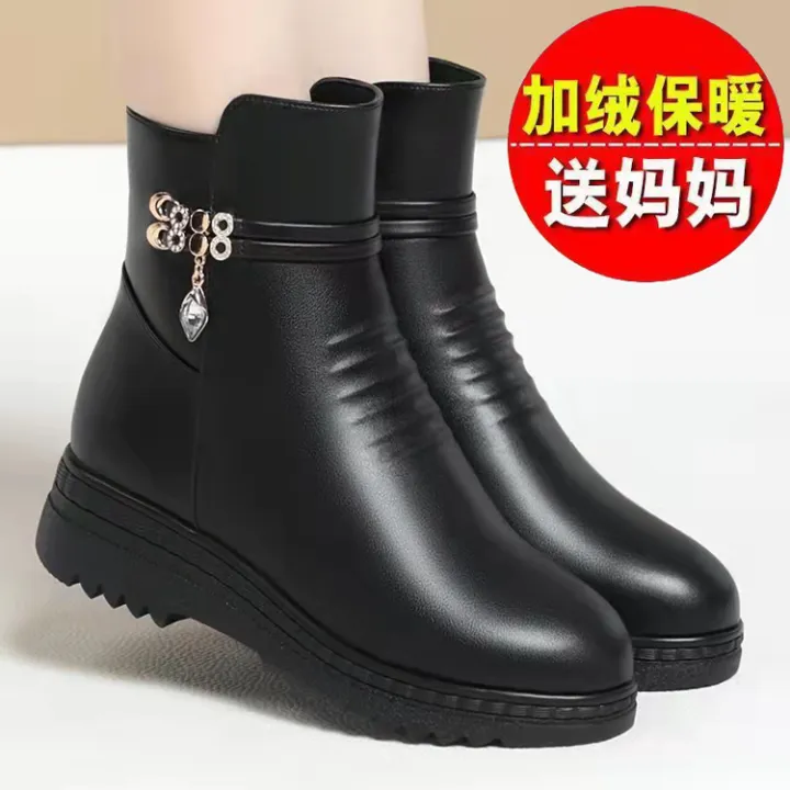 2024%20Women%20Winter%20Casual%20Platform%20Block%20High%20Heels%20Ankle%20Boots%20Female%20Suede%20Fleece%20Zipper%20Buckle%20Warm%20Snow%20Boots%20Shoes%20-%20Image%204