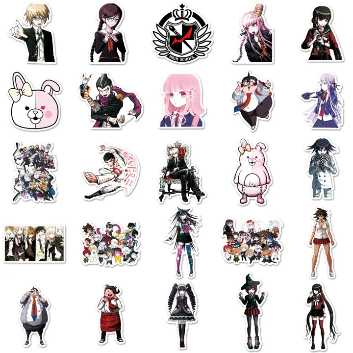 50%20Piece%20Danganronpa%20Stickers%20Waterproof%20DIY%20For%20Phones%20Laptop%20Car%20Sticker%20Creative%20Home%20Decal%20-%20Image%203