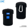 JJC Neoprene Mirrorless Lens Pouch Bag Compact Camera Lens Pouch Case Fold-Over Lens Bag for Fuji Olympus.
