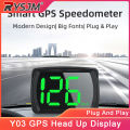 Y03 Smart GPS Speedometer Plug and Play KM/H MPH Digital Speed Gauge Meter With LED Large Font Display Auto Electronic Part. 