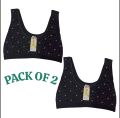 Pack of 2 - Training Bra for Teanage Girls (10- 18 Yrs)- Breathable - Strachable Bidies- 100% Orignal Product for Girls - Non Padded Non Wired..... 
