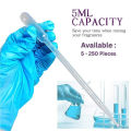 5ML Plastic Transfer Pipettes Droppers Disposable Pack of 1 to 250  For Scientific Labs, Medical Samples, Educational Experiments, Chemistry & Biology Projects, Sample Handling, Essential Oils, DIY Crafts, Baking, Ink & Paints – Durable & Easy to Use. 