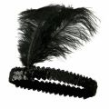 Gatsby feather sequins headband women Classic hair accessories fancy old kids retro party ornament adult cosplay pageant party cosplay pageant. 