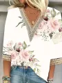 New Temperament Woman Shirt Casual Loose Shirt Woman Elegant Short Sleeve Blouse Holiday Weekday. 