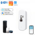 Tuya Zigbee/wifi Temperature Humidity Sensor Smart Home Device Compatible with  Home Alexa for Environmental Monitoring. 