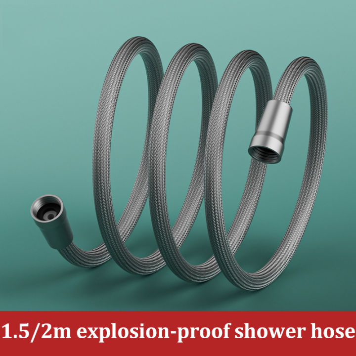 Nylon Rope Braided Shower Pipe 4 Points Universal Water Pipe Hot And ...