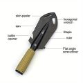 Multifunctional Multitool Small Shovel, Metal Camping Spade Hand Trowel With Wraped Handle For Camping, Outdoor Digging. 