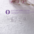 1pc Waterproof Pillow Cover Cotton Terry Fabric Zipper Pillow Protector Bedbug Proof & Hypoallergenic 50x70cm.