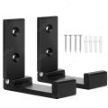 Folding Wall Hook Hidden Robe Towel Coat Hook Aluminum Alloy Hook for Home Kitchen Bathroom Black Sliver Towel Hanger. 