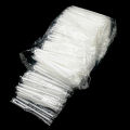50-500pcs Cusp Straw Chain Package Curved Wrapped Drinking 3.6*150mm PP Thin Straws Milk Tea Drinks Small Straws Smoothies Party.