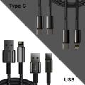 Baseus Tungsten Gold Series Fast Charging Data Cable Type-C/ Lightning | Black | 1M/ 2M. 