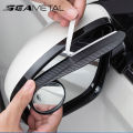SEAMETAL Carbon Fiber Textured Car Rearview Mirrors All-in-One Rain Eyebrow Blind Spot Mirror Reflective Mirror And Rain Cover. 