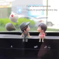 Car Couple Ornaments Car Interior Accessories Cute Kissing Couple Dolls Electric Car Decoration Ornaments Small Home Ornaments. 