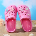 Starfish Seashell Clogs for Girls, Cute Shoes Accessories, Girls DIY Sandals Beach Decoration Outdoor Slippers 3057. 