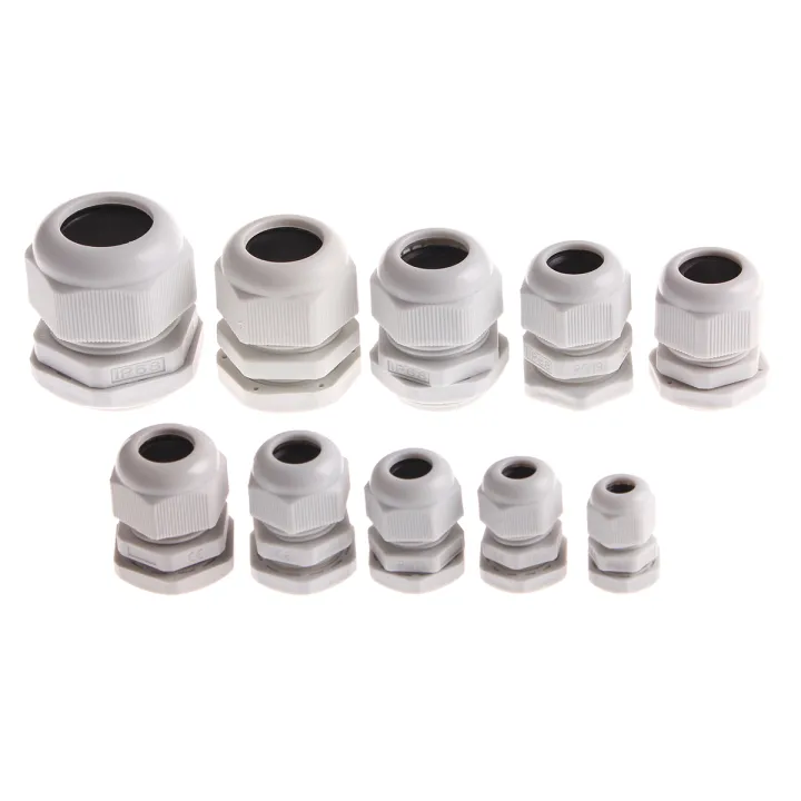 10Pcs%20Waterproof%20Cable%20Gland%20Cable%20Entry%20IP68%20PG7%20for%203-6.5mm%20PG9%20PG11%20PG13.5%20PG16%20PG19/21%20White%20Black%20Nylon%20Plastic%20Connector%20-%20Image%206