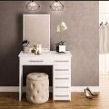 Stylish vanity dressing table with mirror 6 drawers. 