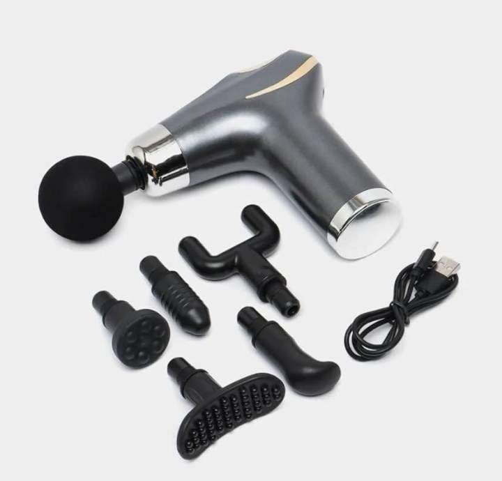 CY-002 Compact Power Body Massager With 6 Head