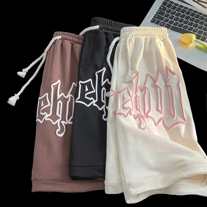 Casual%20Y2k%20Summer%20Women%20and%20Men%20Clothing%20Goth%20Letter%20Pants%20Harajuku%20Oversize%20Sweat%20Gym%20Shorts%20Korean%20Streetwear%20Sportswear%20Short%20-%20Image%202