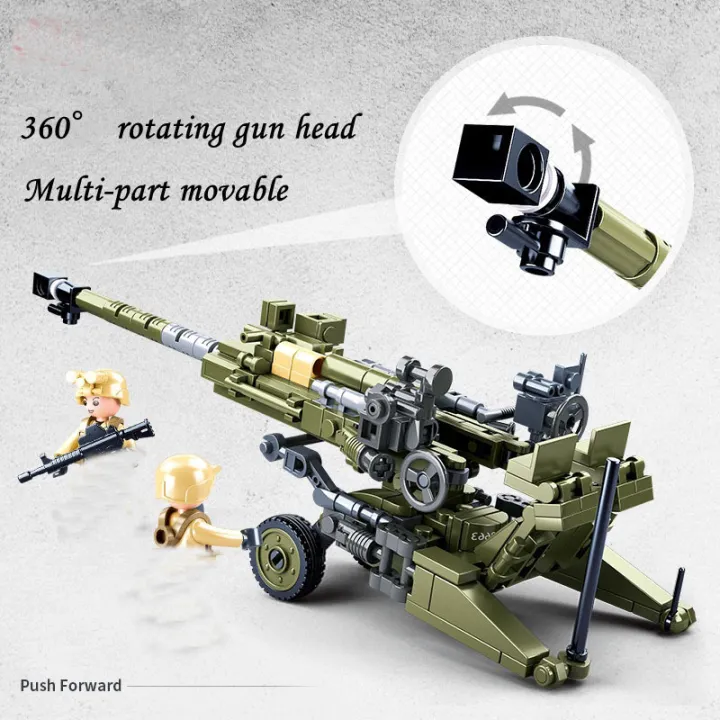 258PCS%20WW2%20%20Light%20Howitzer%20Model%20Building%20Block%20Small%20Particles%20Compatible%20Kids%20Bricks%20Toys%20Construction%20Kits%20Boy%20%20-%20Image%205