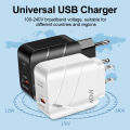 Total 40W PD USB C Charger Quick Charge QC 3.0 Wall Charger Adapter For iPhone 14 13 USB Charger Fast Charging.